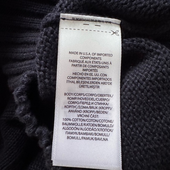 NWT Polo Ralph Lauren Unisex The Iconic Flag Sweater Navy Fall American Size M - Picture 6 of 7